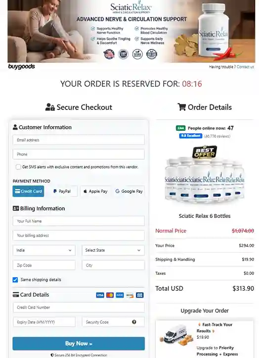 SciaticRelax SciaticRelax Order Page